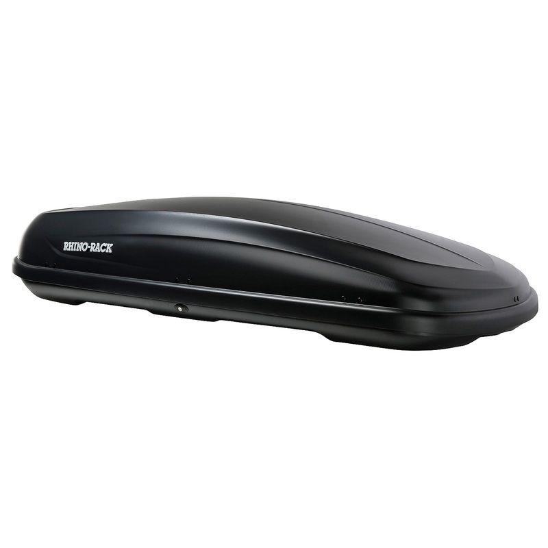 Rhino Rack Master Fit Black 530L Roof Box – Spacious and Stylish Storage Solution