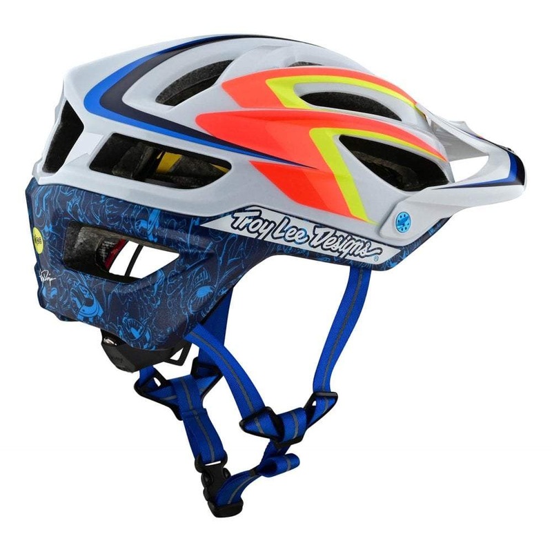 Troy Lee Designs A2 MIPS MTB Helmet – Mirage Ltd – White Mirage White Small