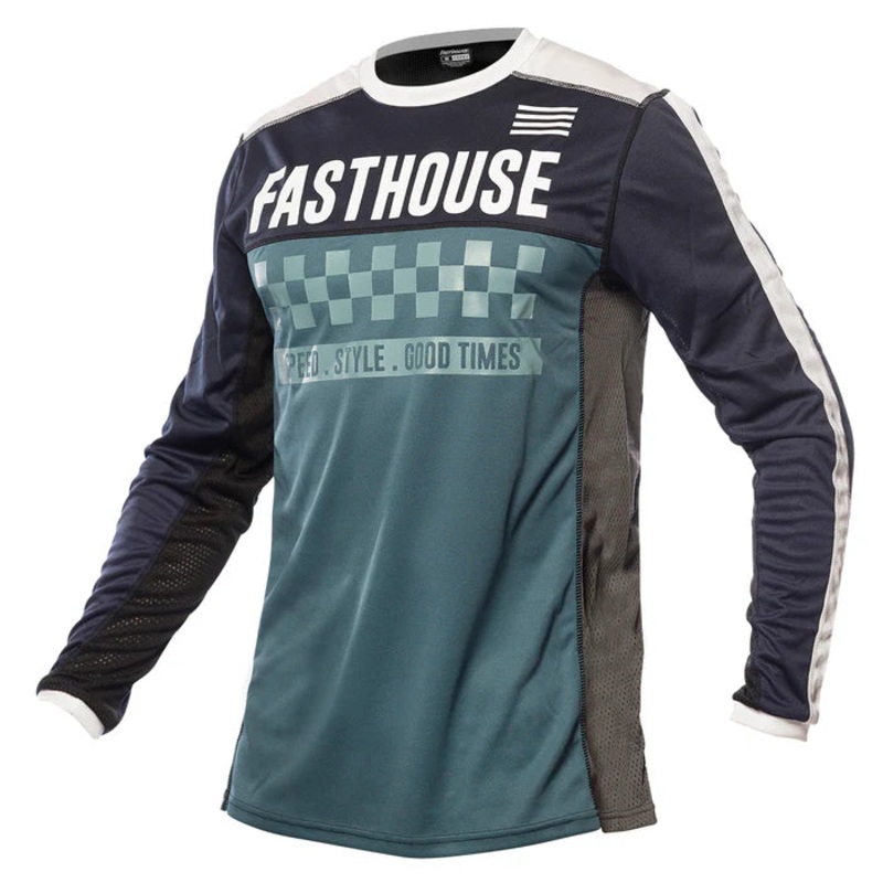 Fasthouse Grindhouse Torino Jersey – Blue-Black Blue – Black Small