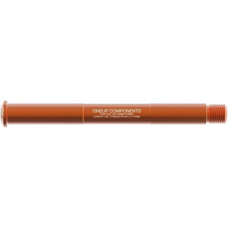 OneUp Fork Thru Axle – Fox 15x110mm Boost – Orange Orange