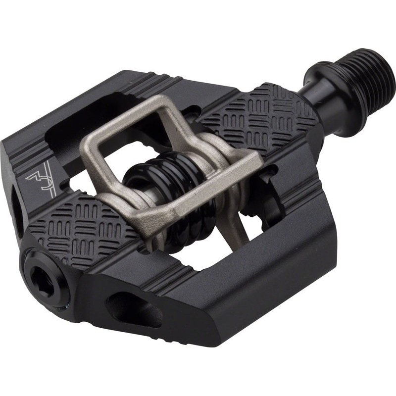 Crank Brothers Candy 3 MTB Dual Sided Clipless Pedals  Aluminum Body, Chromoly Spindle, Mud-Shedding Design, Versatile for XC, Trail & All-Mountain Riding Black