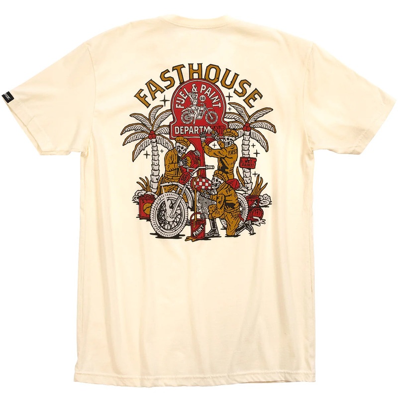 Fasthouse Macabre Tee – Natural Natural Small