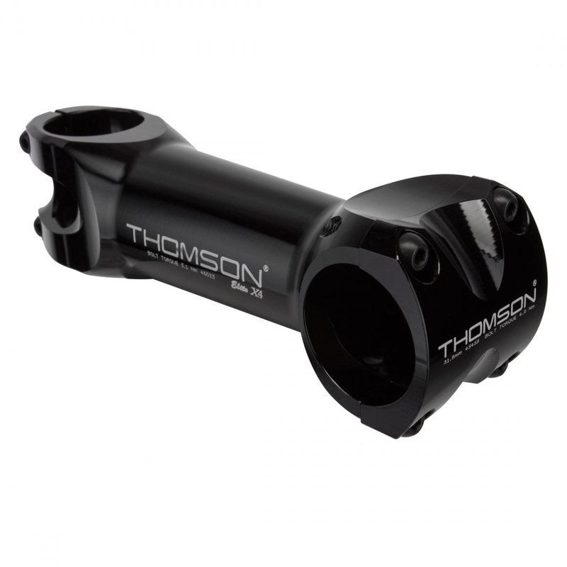 Thomson Elite X4 Mountain Stem 120mm 31.8 Clamp +/-0 1 1/8 in Black Aluminum