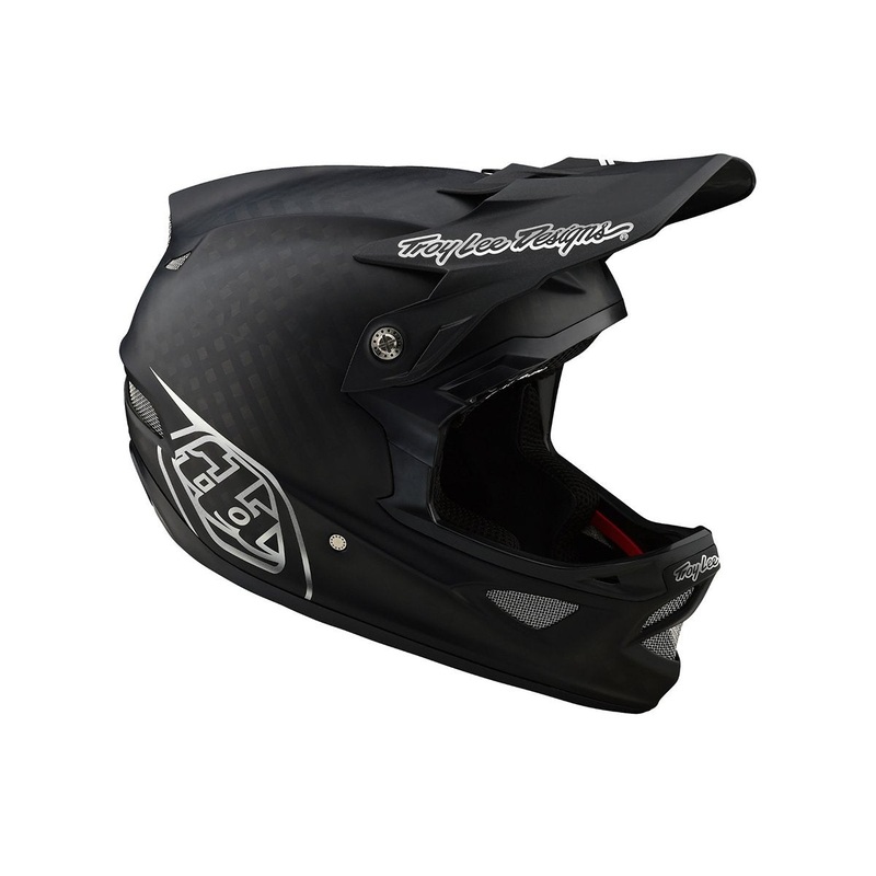 Troy Lee Designs D3 Carbon MIPS Full Face Helmet – Midnight –  2019 Midnight Black – Chrome Medium