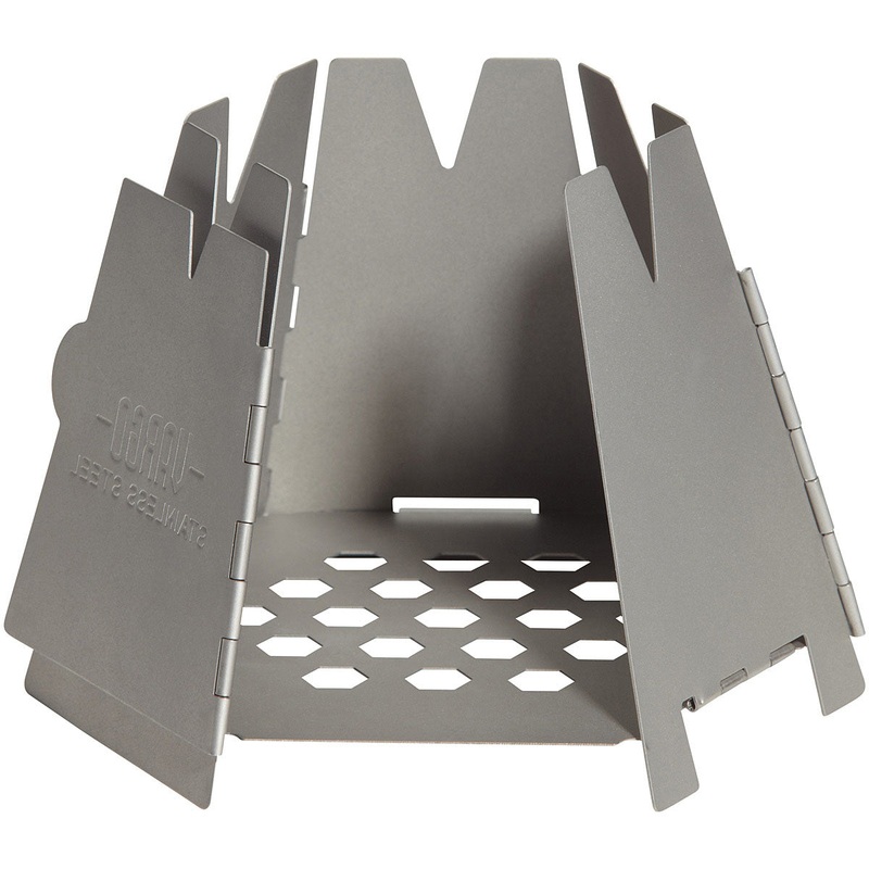 Vargo SS Hexagon Wood Stove: Portable Stainless Steel Camping Stove for Outdoor Cooking