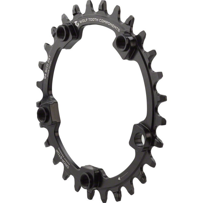 Wolf Tooth Components Drop-Stop Chainring: 28T x 94 BCD 5-Bolt