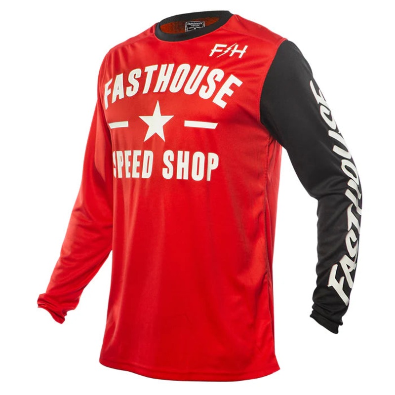 Fasthouse Carbon Jersey – Youth – Red Red Medium