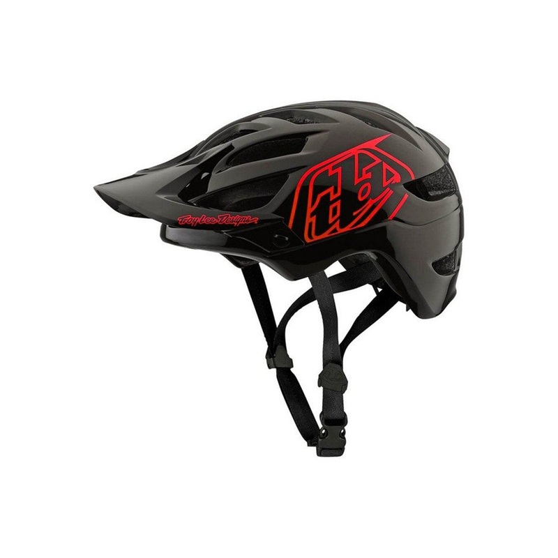 Troy Lee Designs A1 Drone Helmet – Youth – Black-Red Black – Red One Size