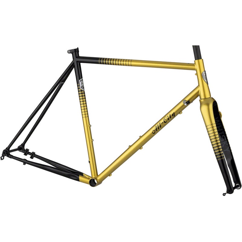 All-City Zig Zag Frameset – 700c, Steel, Golden Leopard, 55cm