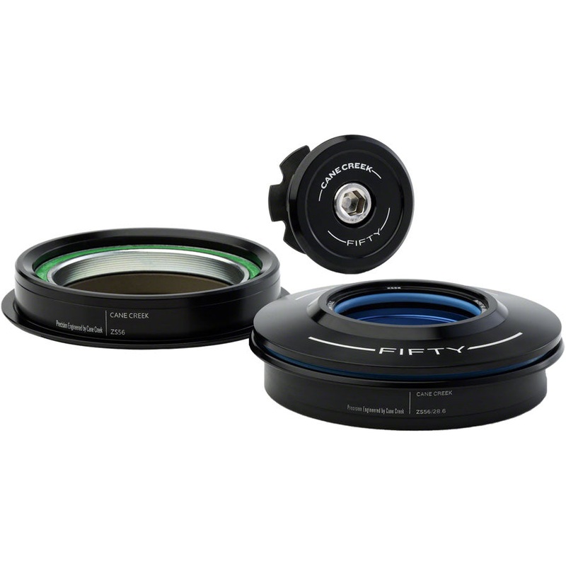 Cane Creek 50 Headset – ZS56/28.6/H8 Upper | ZS56/40 Lower, Tapered, Black