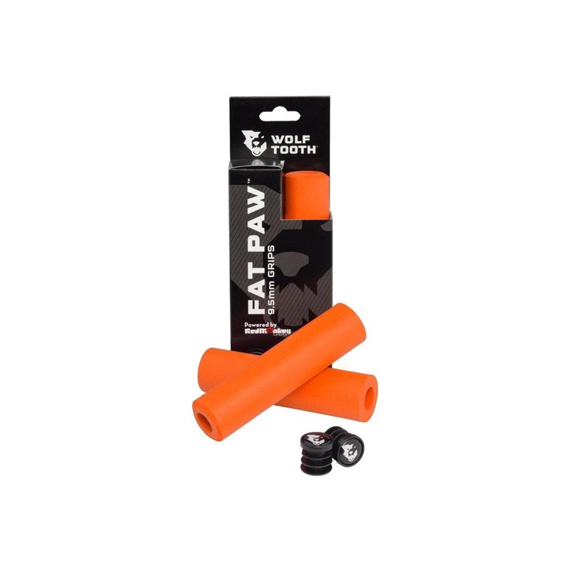 Wolf Tooth Components Fat Paw Grips – Orange Orange