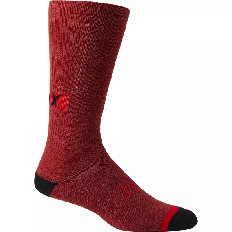 Fox Racing 10″ Defend Crew Sock – Red Clay Red Clay Small/Medium
