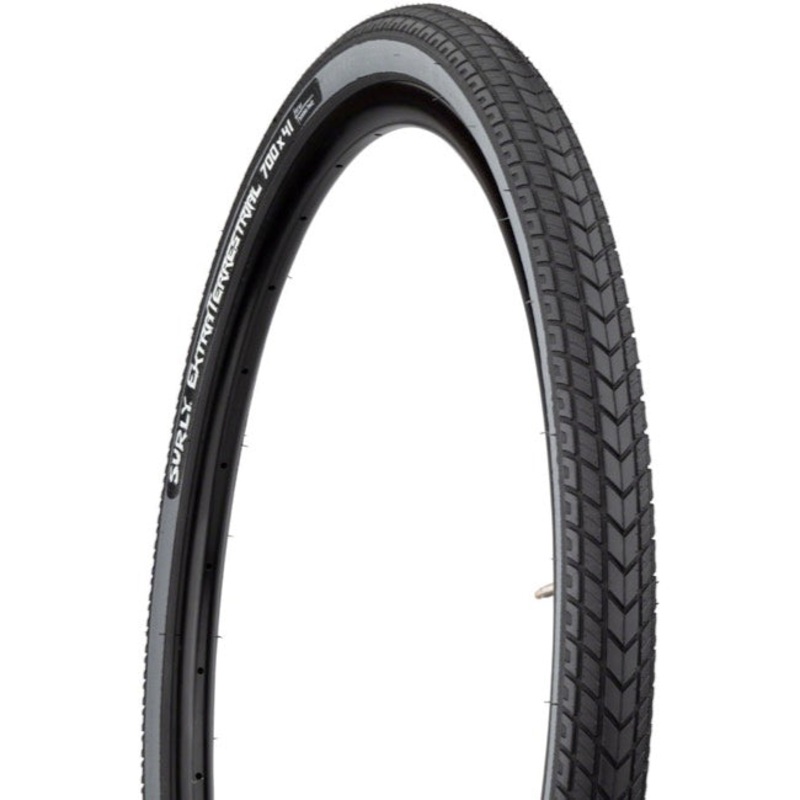 Surly ExtraTerrestrial 700c Folding Road Tire – Black-Slate Black – Slate 41c