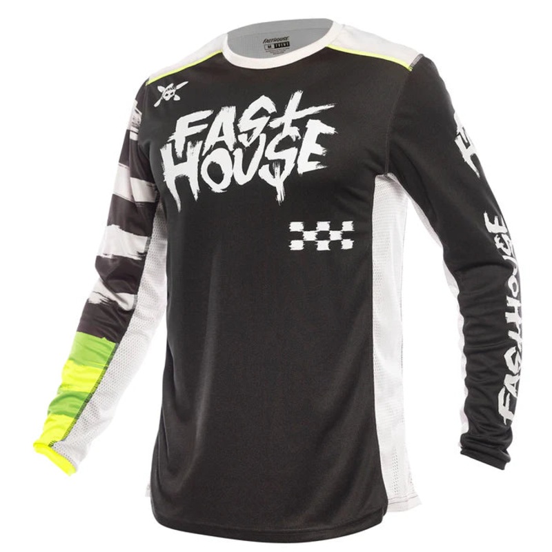 Fasthouse Grindhouse Jester Jersey – Black Black Large