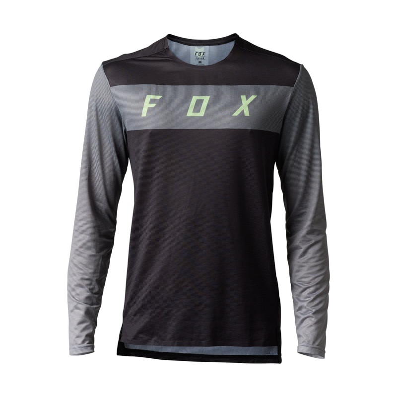 Fox Racing Flexair Long Sleeve MTB Jersey – Arcadia – Black Black Small