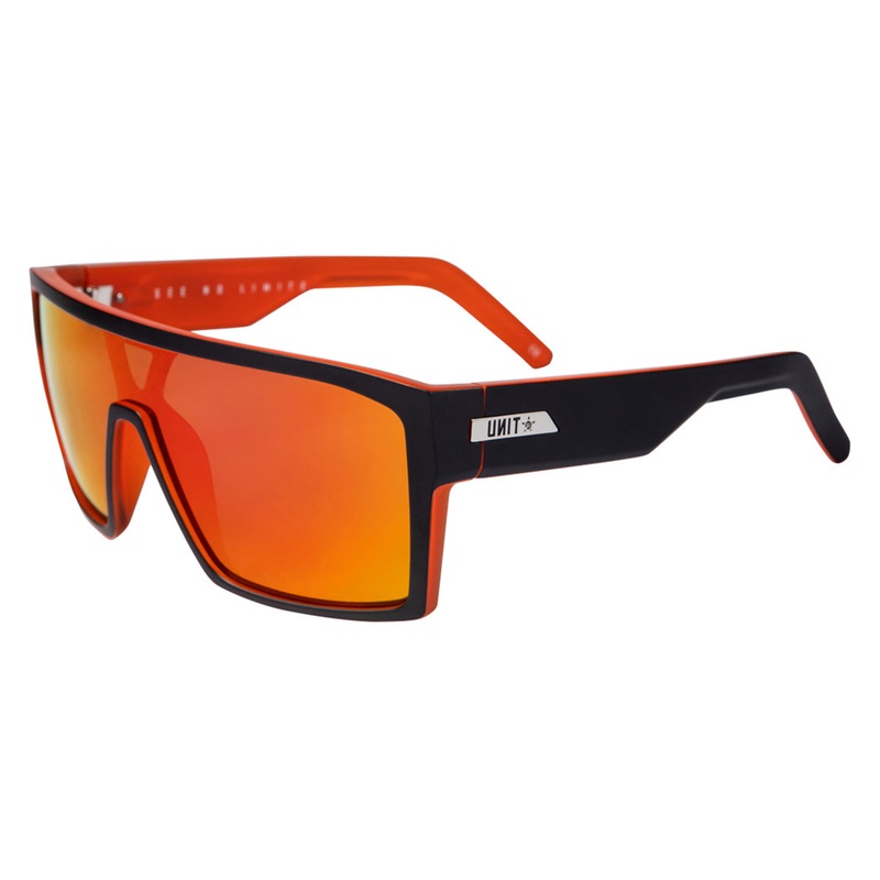 Unit Command Polarised Sunglasses – Matt Black-Orange Matt Black – Orange – Orange Mirror Lens