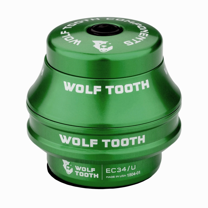 Wolf Tooth Premium EC Headsets – External Cup Upper EC34/28.6 25mm Stack, Green