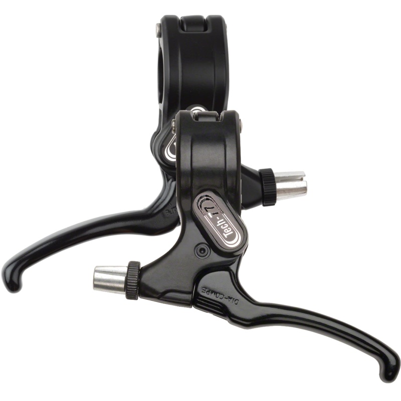 Diatech Tech-77 BMX Brake Levers Bundle Cold Forged Aluminum, Hinged Clamp, Two-Finger Design for Precision & Durability