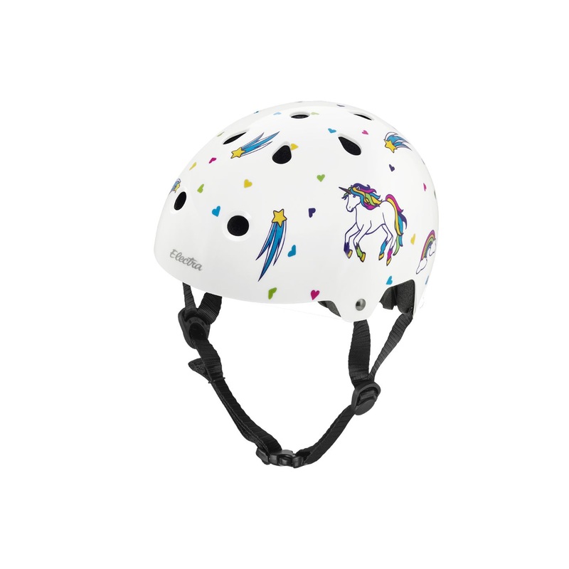 Helmet Electra Lifestyle Unicorn Medium White Metallic CPSC