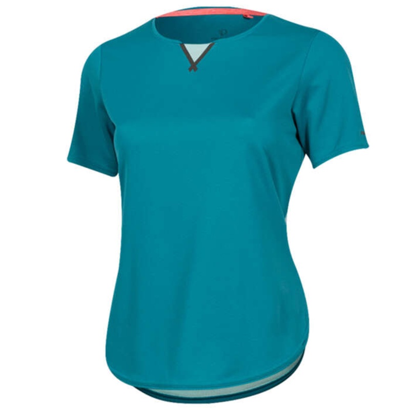 Pearl Izumi Canyon Short Sleeve MTB Jersey – Womens – Mirage Glacier Mirage – Glacier Large